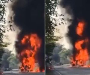 Imágenes del accidente.