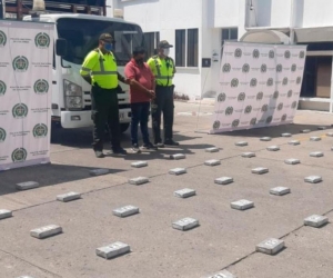 Cocaína incautada por la Policía en el departamento de Sucre.