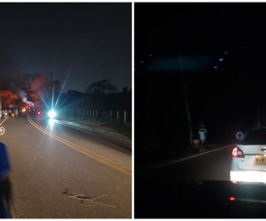 Seguimiento.co Hubo protestas en la entrada a Bonda por el prolongado corte de energía.