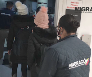 Las dos mujeres rescatadas en Turquía.
