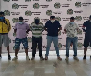 Presuntos integrantes de 'Los Lisos'.