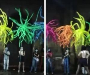 Show LBITIQ en inmediaciones de la catedral de San Gil