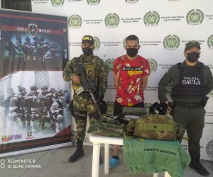 Policía Metropolitana de Santa Marta Alias 'Berna'.