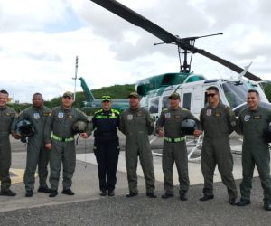 Policía Metropolitana de Santa Marta Con helicóptero ‘Halcón’, la Policía Metropolitana realiza patrullajes aéreos.