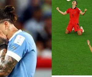 La celeste se despide del Mundial. 