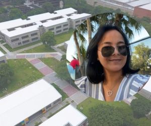 Lorena Cabrera, hija del docente William Cabrera.