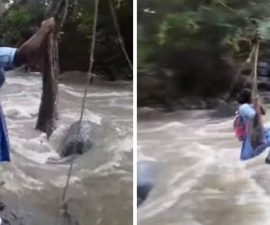 Así cruzan los niños. 