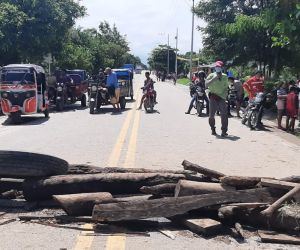 Desde las 8:00 de la mañana estuvo cerrada la vía.