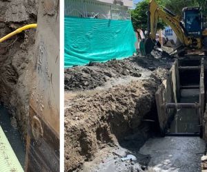 En la obra
