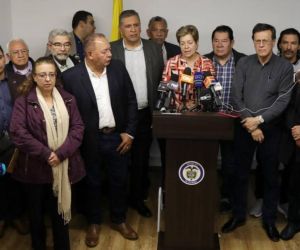 Integrantes de la mesa de concertación.