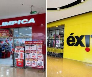 Tiendas Olimpica y Éxito.