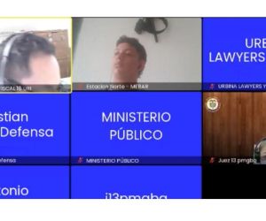 Aspecto de la audiencia de legalización de captura contra Luis Rafael Costa Solano.