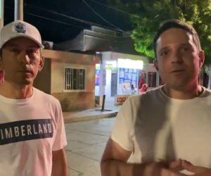 Secretario de Seguridad, Gustavo Berdugo y secretario de Gobierno, Camilo George