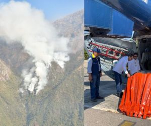 Puntos de incendio en la Sierra Nevada