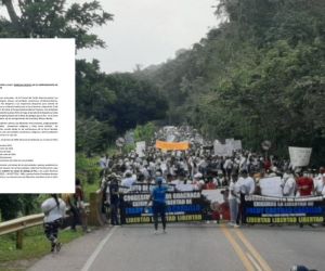 La marcha se desarrollará sobre la Troncal del Caribe.