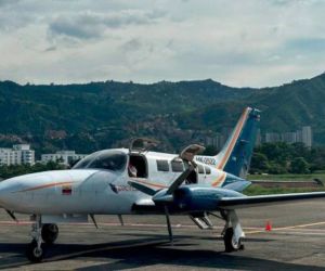 Esta sería la avioneta que se encuentra desaparecida. 
