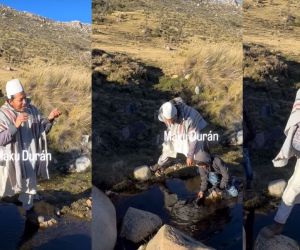Maku Durán, nativo de la comunidad de Jimain, compartió un video en el que muestra cómo los ríos de la Sierra Nevada de Santa Marta se congelan debido a las bajas temperaturas.