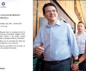 Último parte médico de Miguel Uribe.