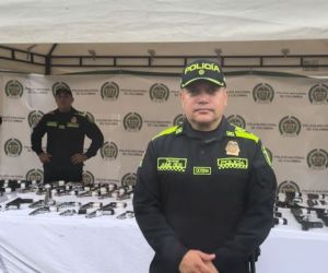 Policía destruye 180 armas traumáticas incautadas en Santa Marta