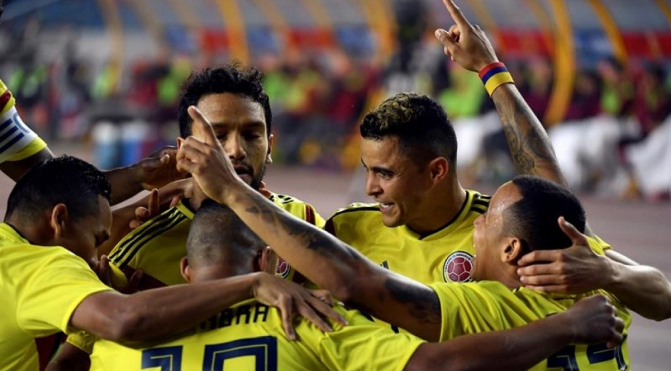 Celebración del primer gol. 