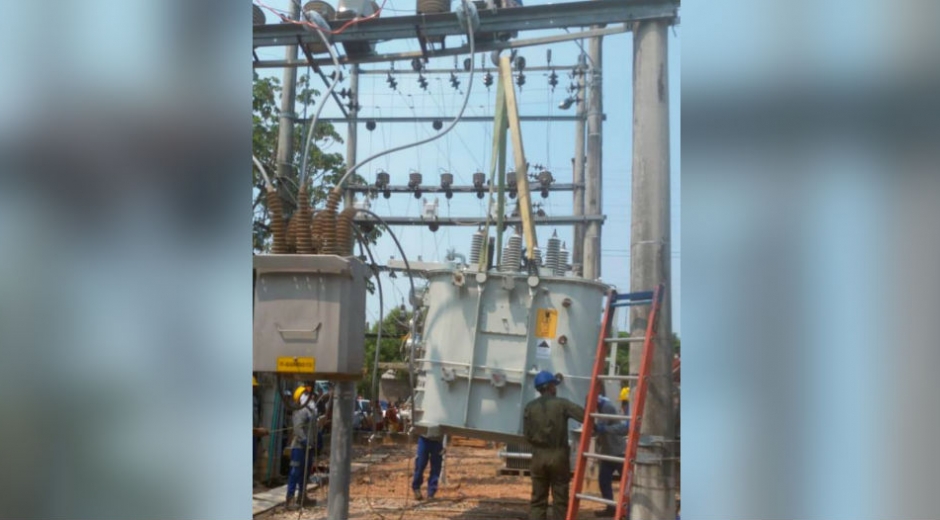 Este jueves, Electricaribe instalará nuevo transformador de potencia en Guamal.