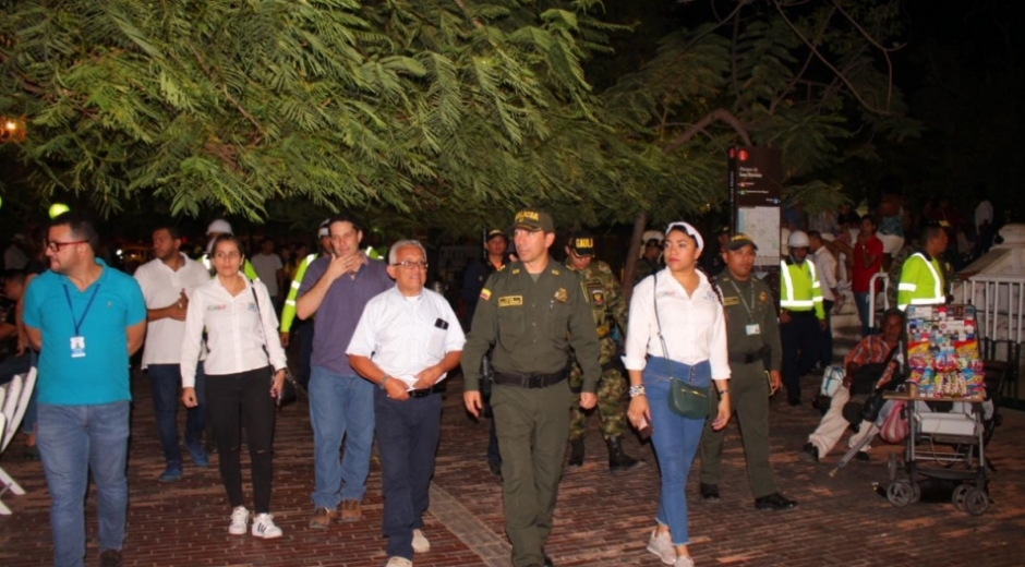 Alcaldía y Policía lideran la mega toma de seguridad en el Distrito.