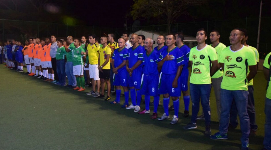 Acto de inauguración del campeonato.