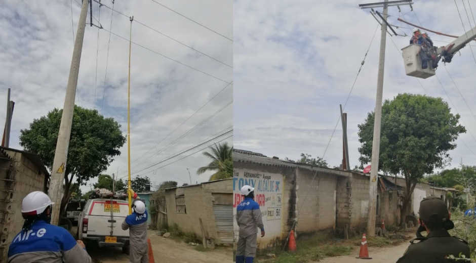 Transformador ilegal en Orihueca.