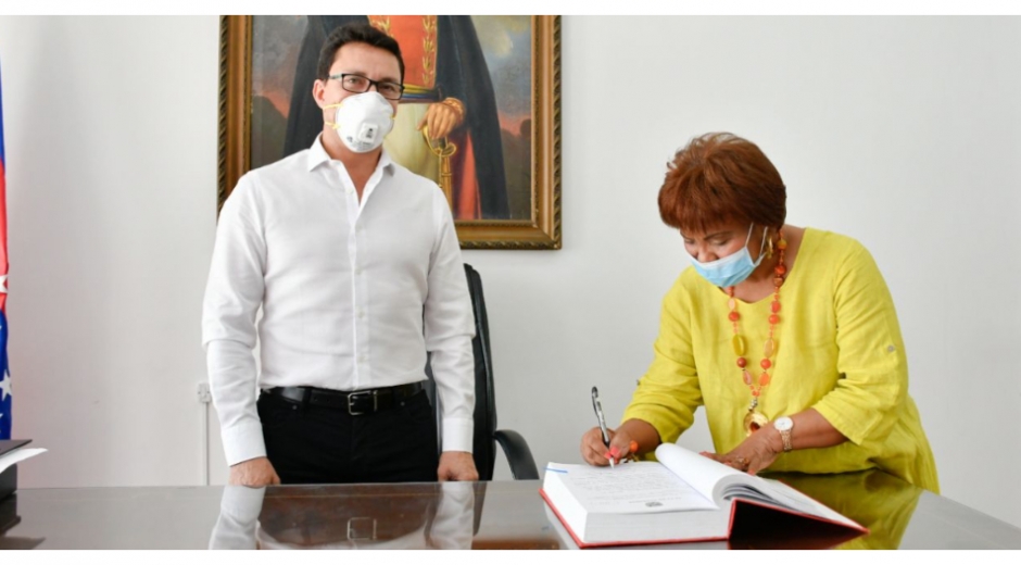 En la tarde de este miércoles el gobernador posesionó a Karlina Sánchez como jefe de la oficina de la Mujer y Equidad de Género.