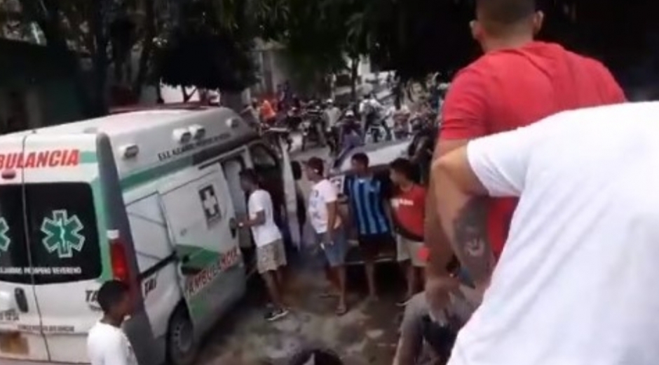 Homicidio de alias Franklin, ocurrido este miércoles en la mañana, en Gaira.