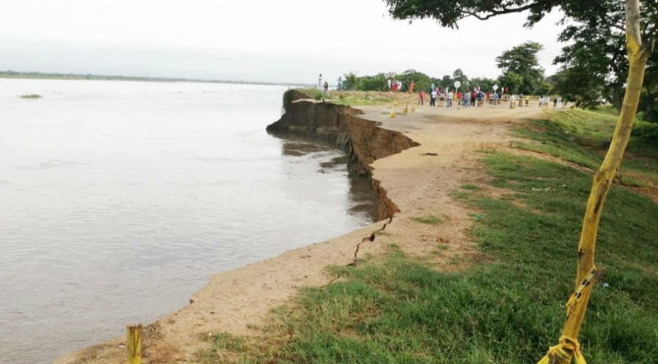 Erosión en la vía Salamina - El Piñón.