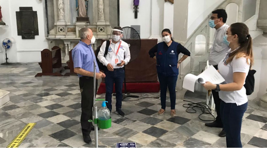 Alcaldía de Santa Marta Verificación de protocolos en iglesias.