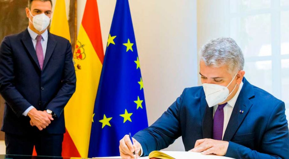 Duque y Sánchez se reunieron durante una hora en el Palacio de la Moncloa.