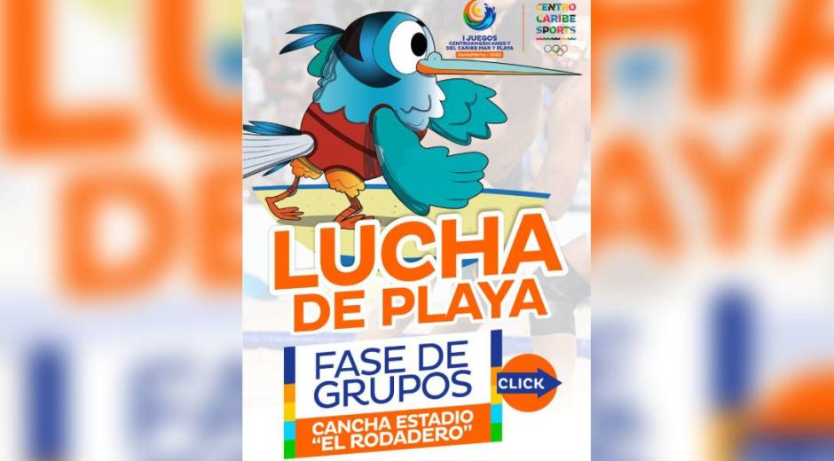 Alcaldía Lucha de Playa de los I Juegos Centroamericanos y del Caribe Mar y Playa 2022