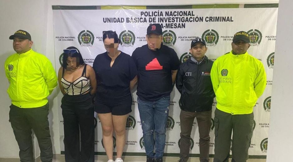 Policía Metropolitana de Santa Marta. capturados.