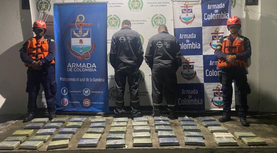 Cortesía Droga incautada.