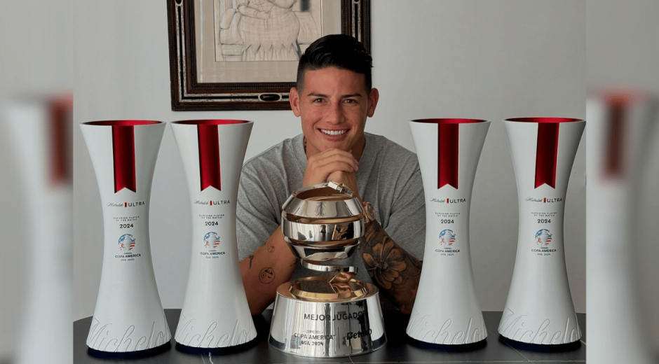 Trofeos Copa América James Rodríguez