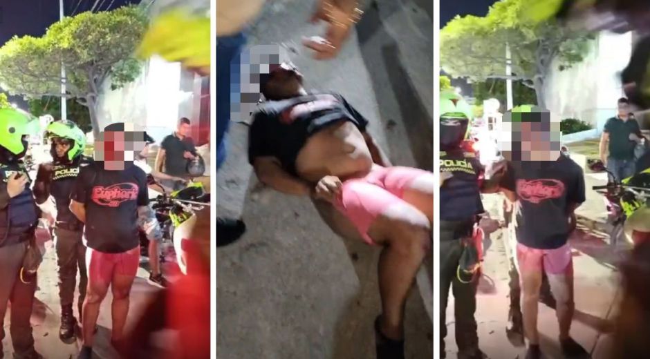 Seguimiento. Captura de pantalla de la agresion del presunto delincuente.