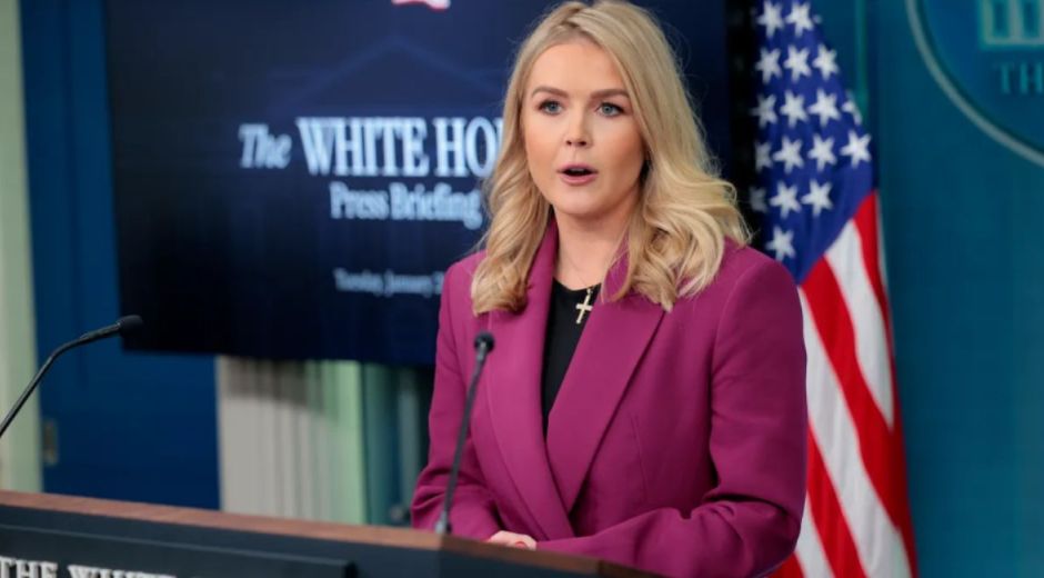 Cortesía Karoline Leavitt, portavoz de la Casa Blanca