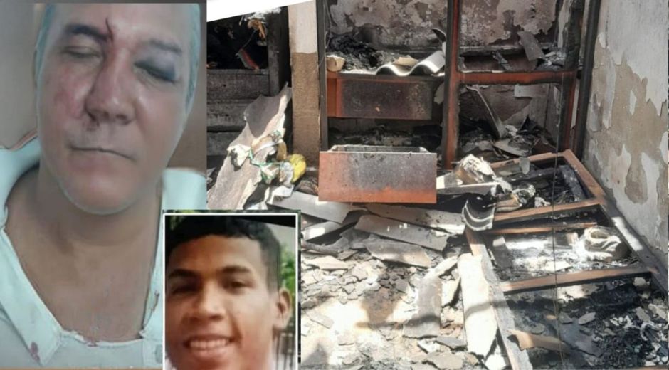Cortesía Parte de la vivienda fue consumida por las llamas.