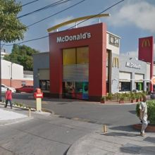 Esta fue la sede del McDonalds afectada.