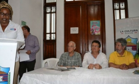 La Jefa de la Oficina de Cultura Matilde Ester Maestre fue la encargada de dar las palabras de bienvenida al evento. 