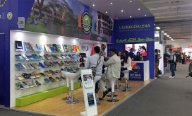 El stand de la Universidad del Magdalena en la Feria del Libro de Bogotá.