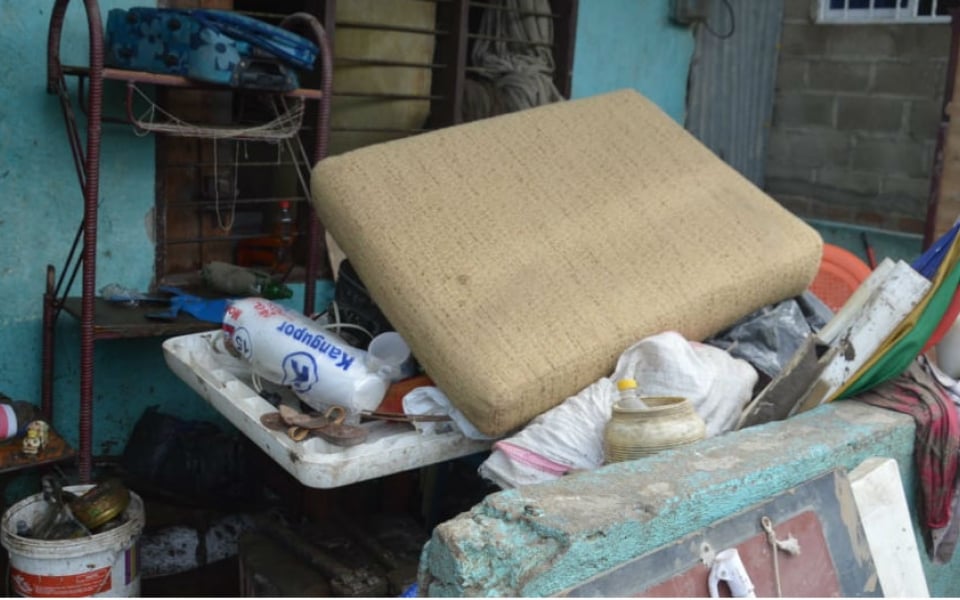 Oscar Mejía-Seguimiento Casas de familia y barrios afectados en las Malvinas.