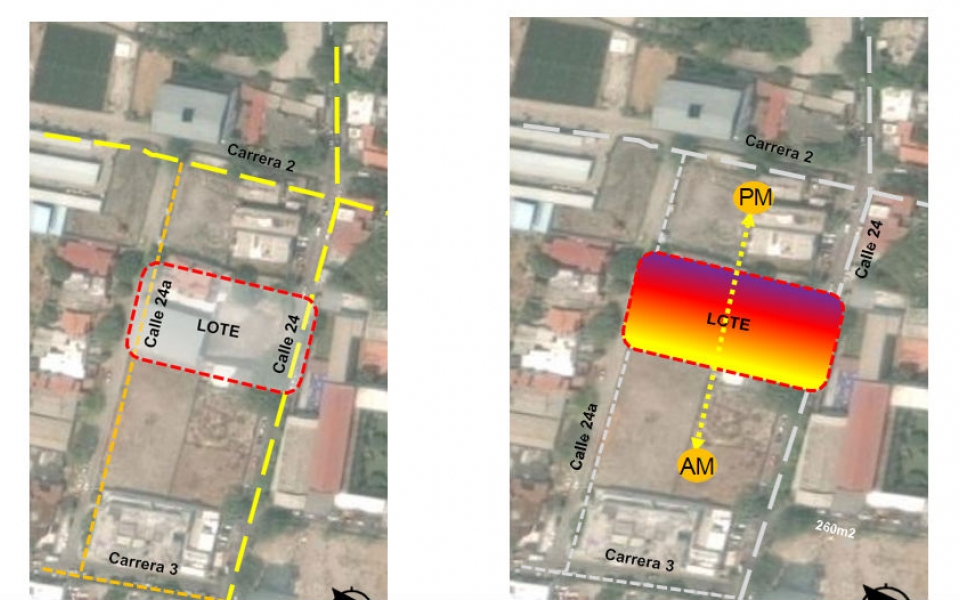 Mipko Constructores Plano geográfico de la nueva sede de la Cámara de Comercio.