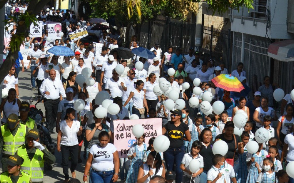 La comunidad, con una marcha, rechazó el asesinato de Nataly Pérez.